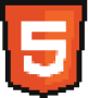 Logo do HTML pixel art